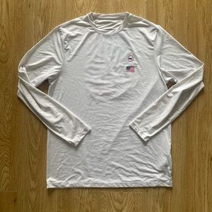 Mens white Vineyard Vines longsleeves sport tshirt soze XL